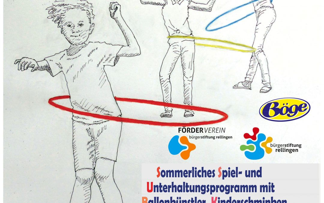 Buntes Treiben für Kinder,  So., 30. Juni 2024, 11-15 Uhr, Arkadenhof, Rellingen