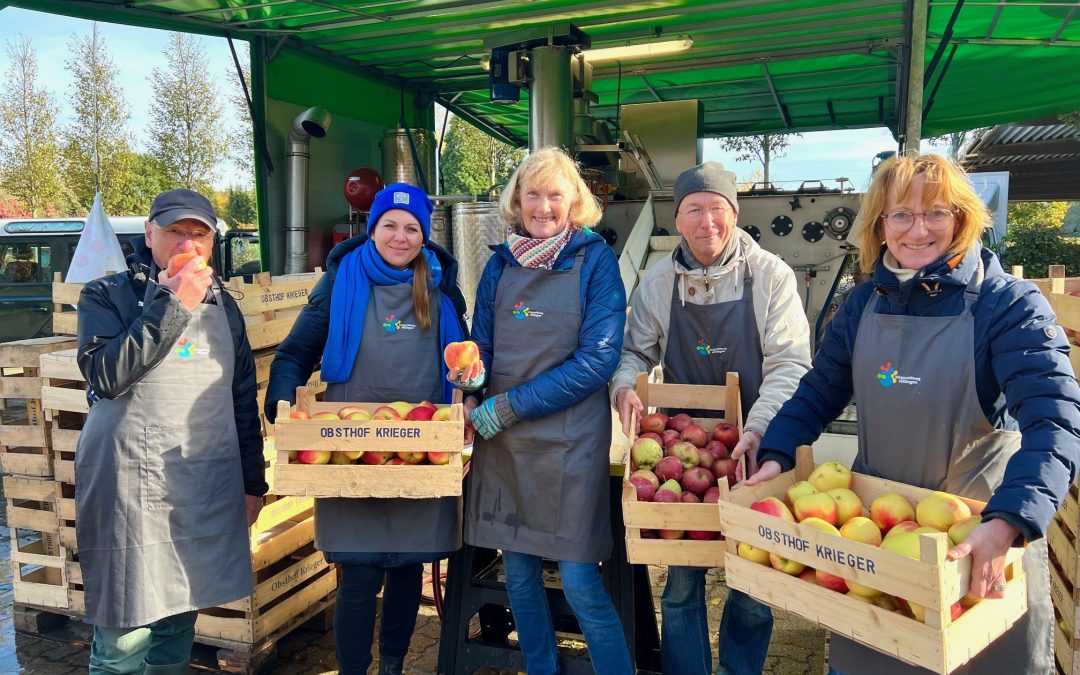 Apfelsaft für alle Rellinger Kindergärten und Schulen