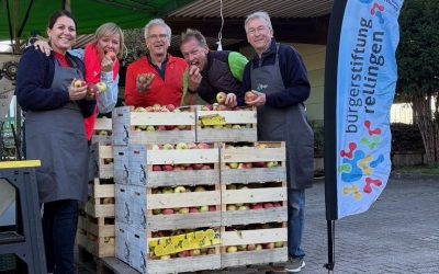 Apfelsaft für alle Rellinger Kitas und Schulen